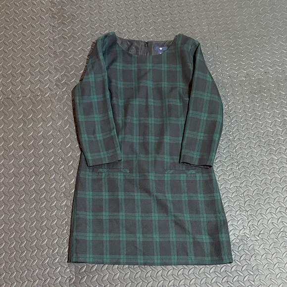 GAP Factory Dresses & Skirts - GAP Factory Womens Green and black Plaid Dress Size 2